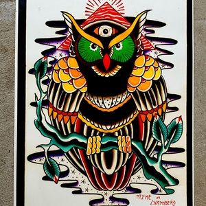 Myke Chambers owl print